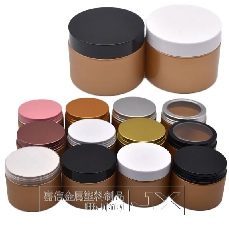 

10PCS Golden Matte 150ML Cream Wide Bottle Aluminum Plastic Cover Skylight Sub Package Pot Confiture Sugar Bowl Spice Jars Sale