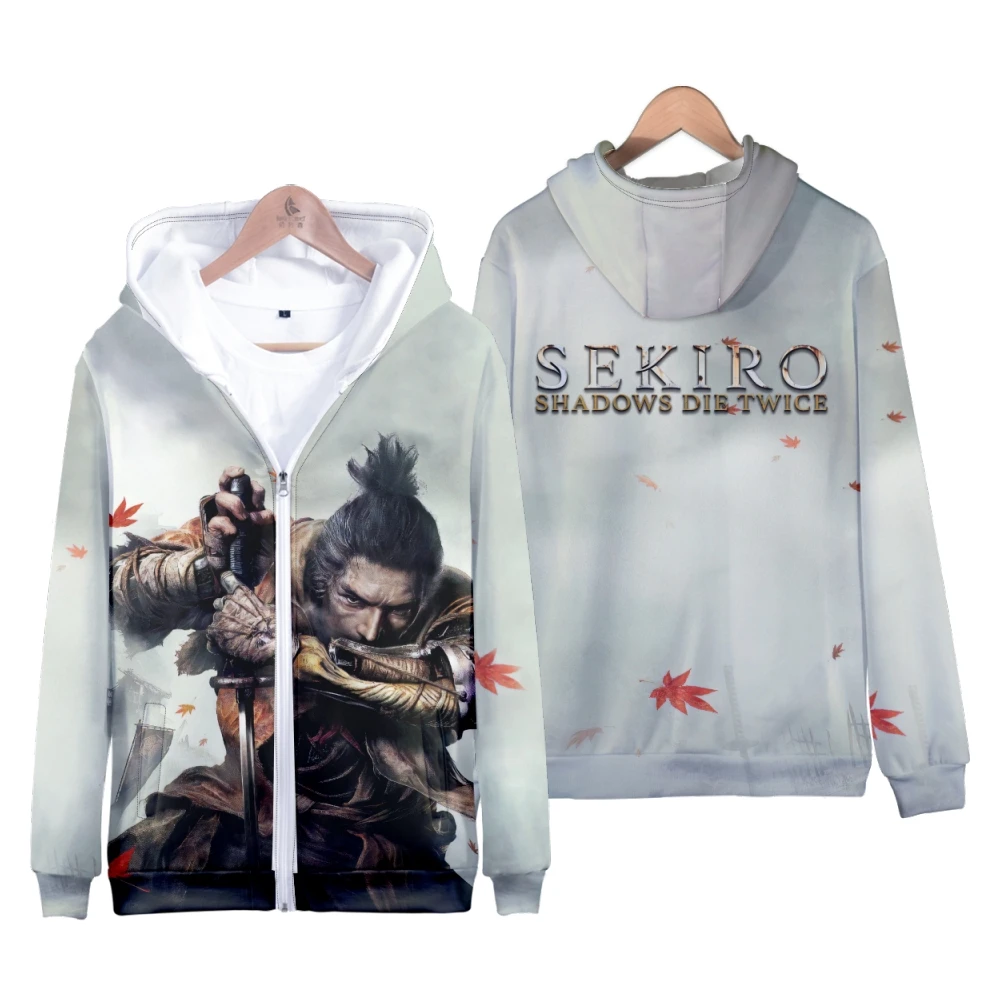 

Sekiro Shadows Die Twice Anime Game Zipper Hoodie Long Sleeve Women Men Sweatshirt Harajuku Streetwear 2022 New 3D Clothes