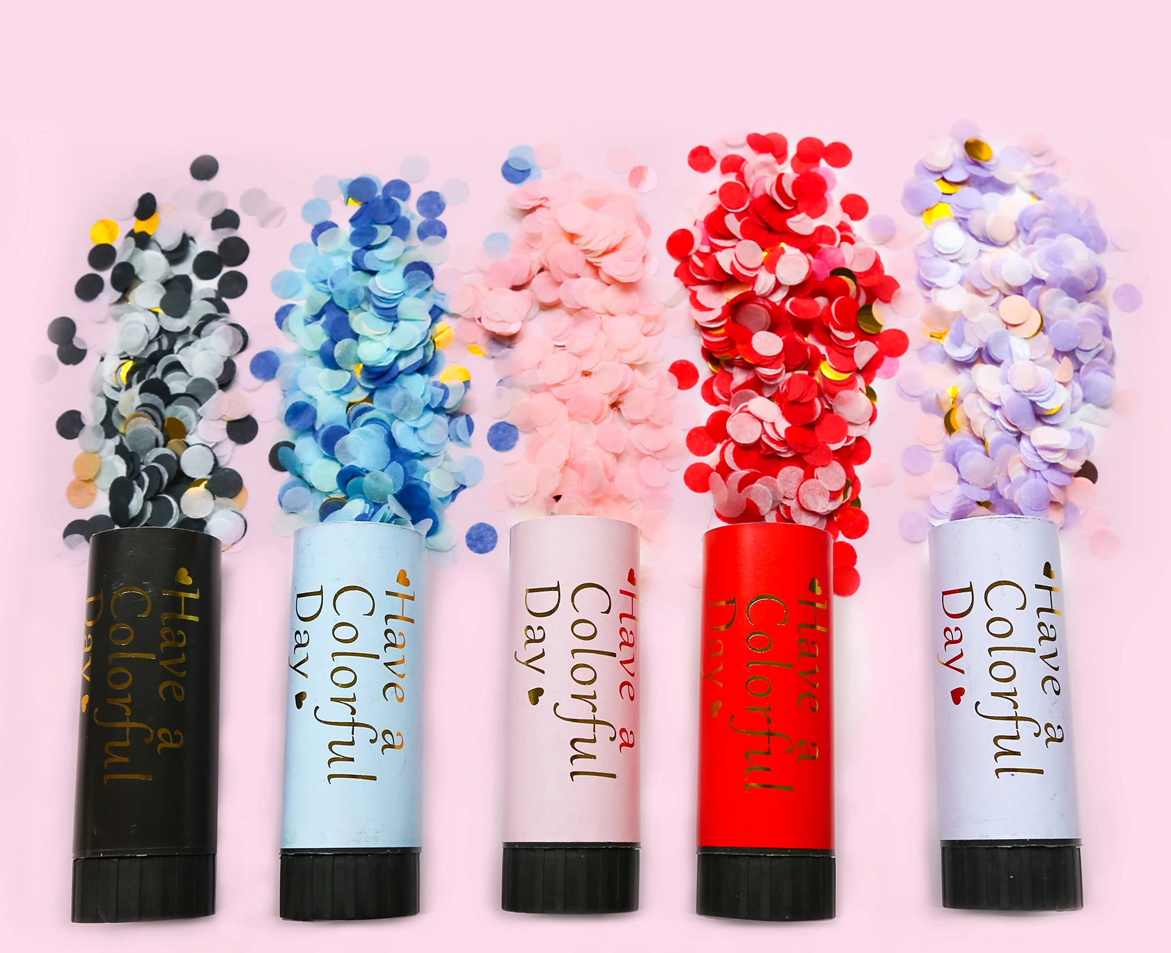 Wedding Confetti Shooter With Sugar Color Circle Confetti Party