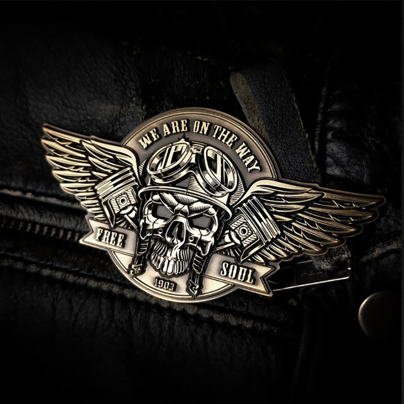 Retro Motorcycle Cartoon Metal Brooch Enamel Skull Pins For Friend Fans Boutique Medal Gift Badges Collecting enamel pins,metal brooch,metal pins,cartoon pins,fashion brooches,medal badge