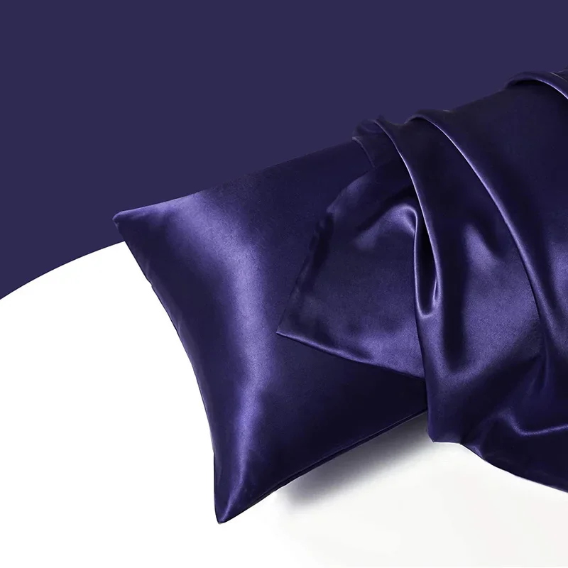 High End Silky Queen Pillowcases Soft Skin-friendly Smooth Pillow Cases Luxury Solid King Size Pillowcase Home Satin Pillowcases 5