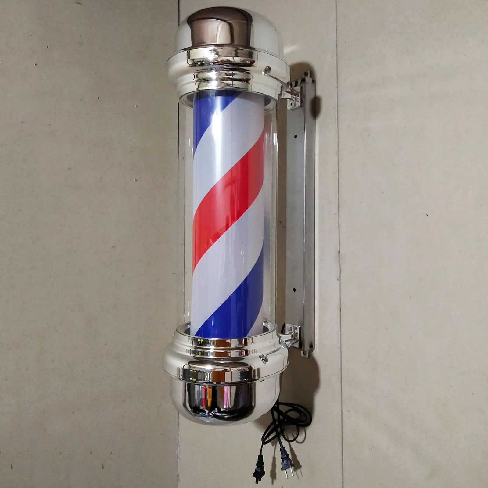 Waterproof Barber Pole LED Light Rotating Hair Salon Shop Sign Stripes for Indoor Waterproof Barber Pole LED Light Rotating Hair Salon Shop Sign Stripes for Indoor