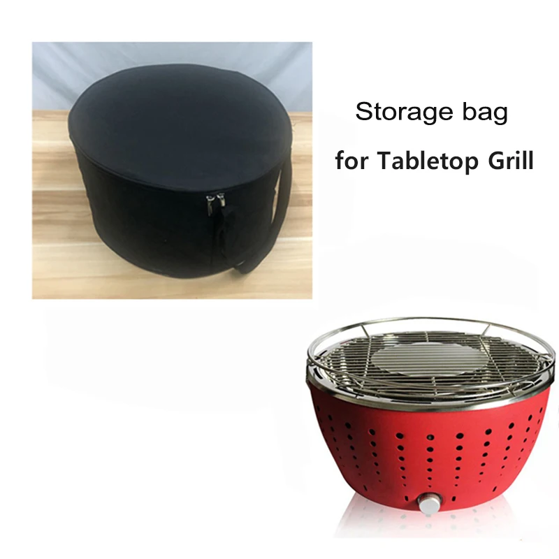 

Tabletop Grill Storage Bag Griddle Cover For Portable Charcoal Grill Picnic Camping Carry Bag Barbecue Accessory Kit Bag