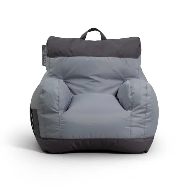 Dorm Bean Bag Chair, Kids/Teens, Smartmax 3ft, Two Tone Gray Lounge Chair  Sofa Set Living Room Furniture 1