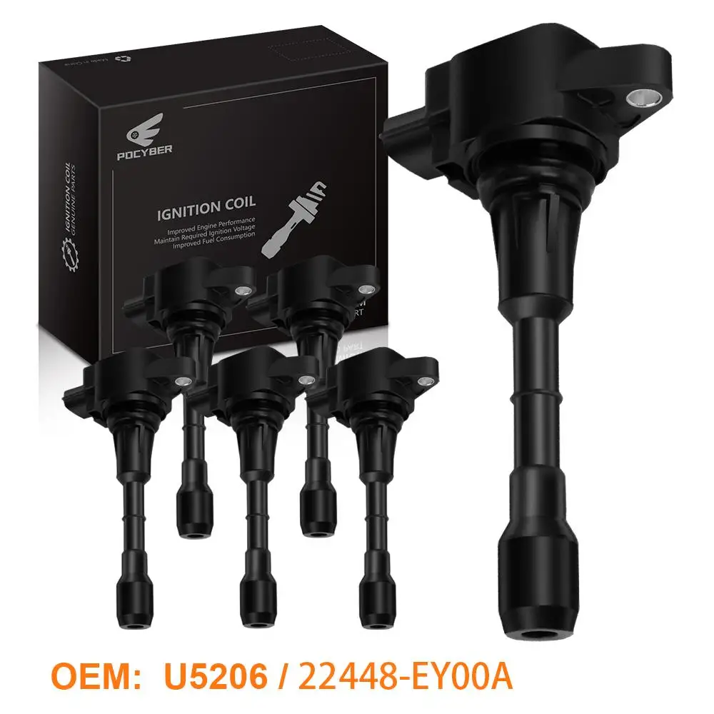 

6 Pcs Ignition Coils Pack for Nissan 370Z Infiniti FX50 G37 M37 3.7L 5.0L 5.6L Replace OE# UF617 22448-EY00A