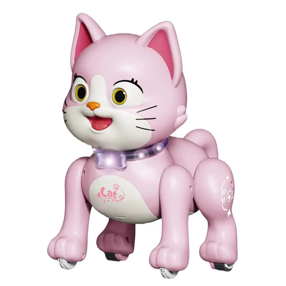 Robot Pet Robot Toy Walking Dancing Rc Robot Dog Cat Toy for Toddlers 2.4ghz Remote Control Pet with Sound Light Gift for Boys 6