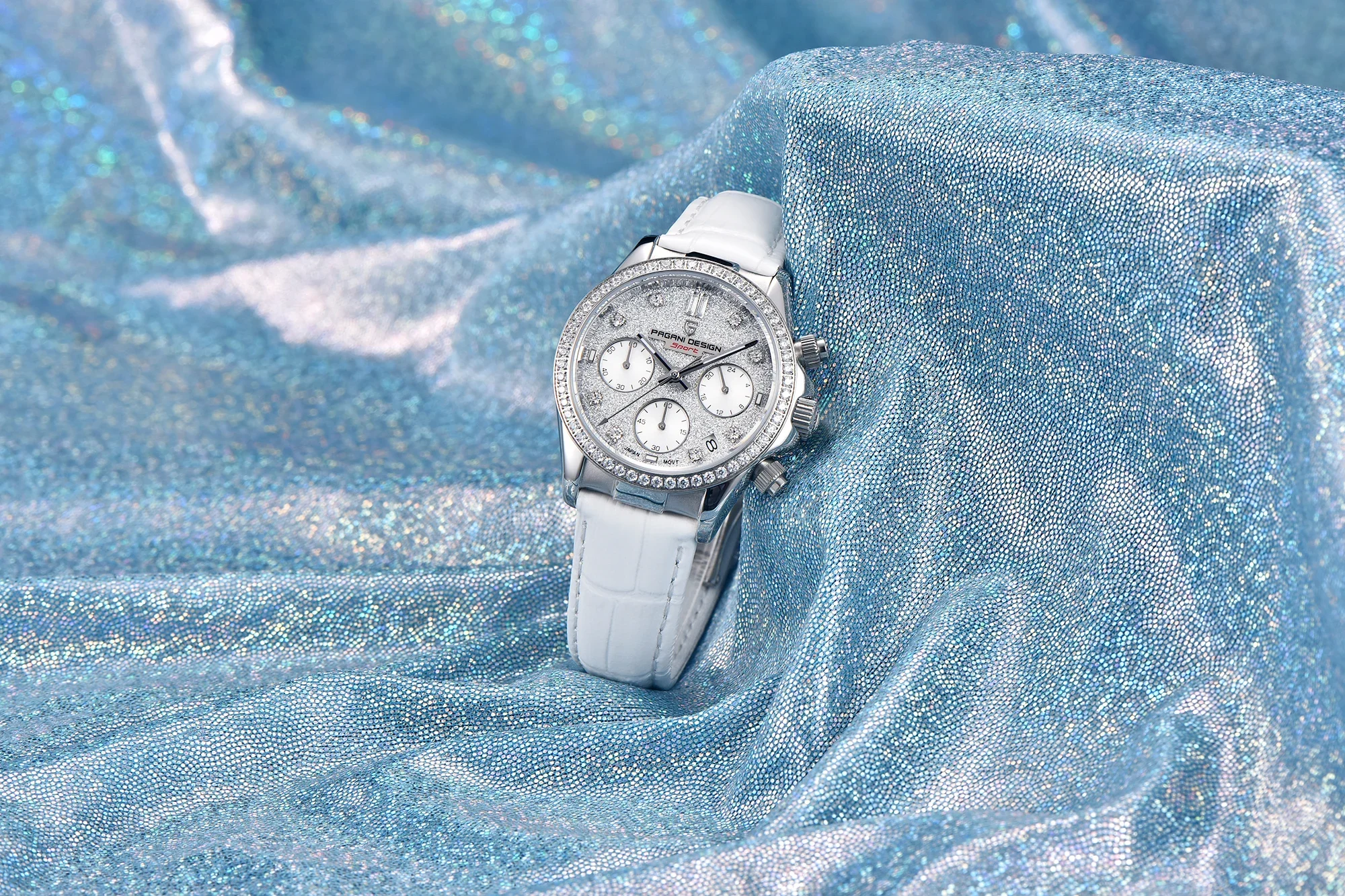 PAGANI DESIGN Female Wristwatch Chronograph Date Sport Girl Lady Clock Top Brand Luxury Genuine Leather Quartz Women Watch 1730