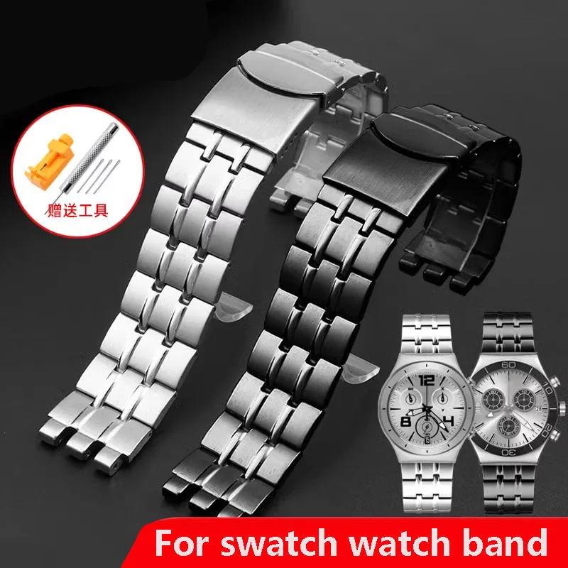 Ремешок для часов Swatch YCS443G YGS471G YVS400 YVS451 YVB404 из натуральной кожи, 19 20 21 мм