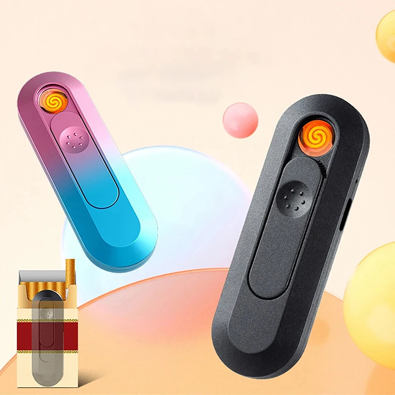 Kerosene Lighter Bbq Lighter Butane Gas Lighter Electric Arc Igniter Mini Tungsten Cigarette Lighter Type-C Rechargeable Portable Cigarette Case Lighters Windproof Cigar Igniter For Smoker Gift