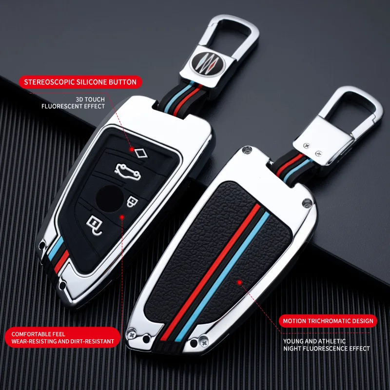 Deluxe Car Key Case Cover - Premium Leather Protector
