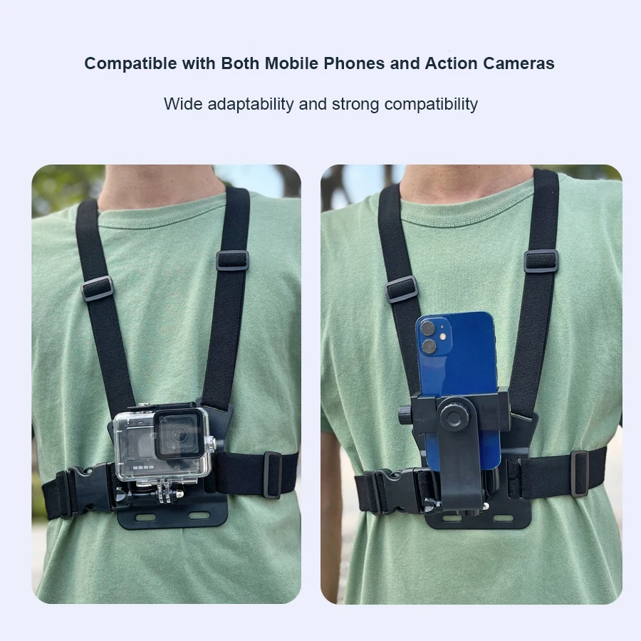 Chest Strap Rotate Phone Mount for iphone Smart Phone Belt Body Harness Holder for Gopro Hero 12 11 10 9 8 7 Insta360 Dji Camera