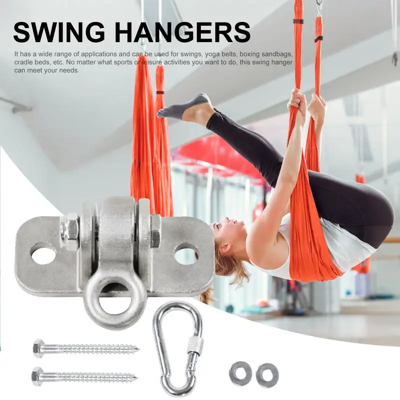 Hesignd 360° Swivel Swing Hangers, Heavy Duty Swing Hooks With 4 Screw