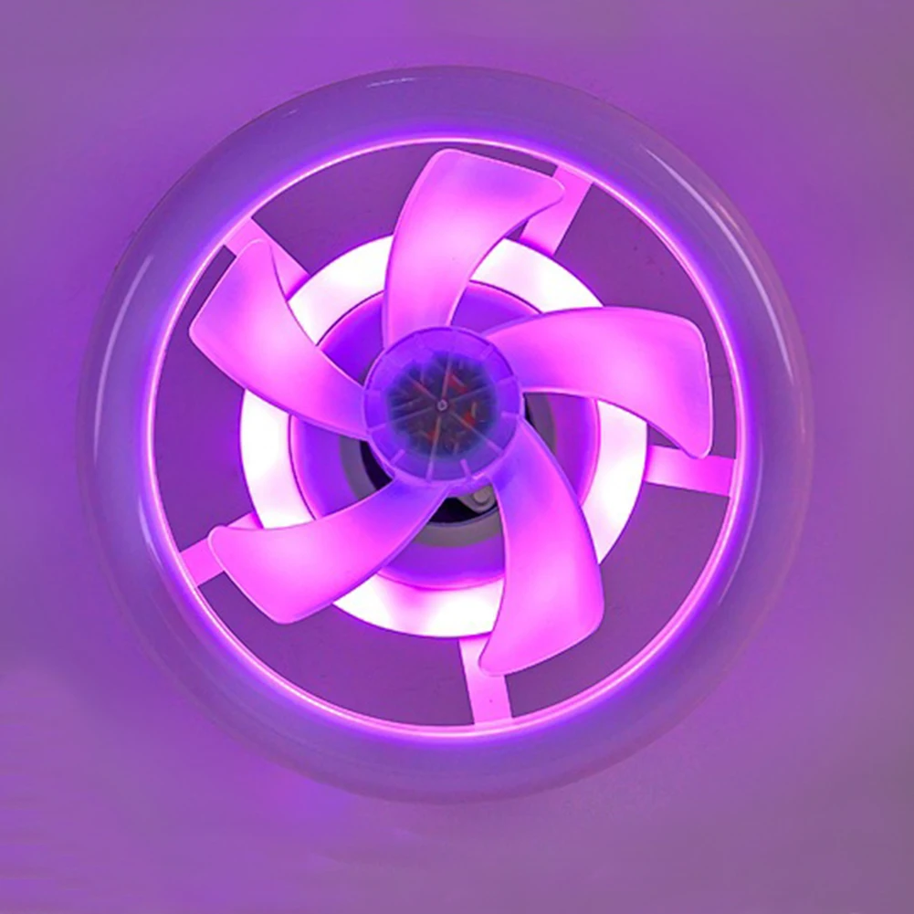 Plastic LED Ceiling Fan with Light for Living Room Bedroom