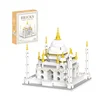 MOC City Building Blocks Taj Mahal Castle Building Model World Famous Architecture Micro Model India Mini Bricks Educational Toy