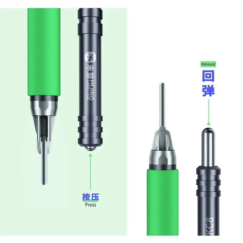 미징 KC8 미끄럼 방지 퀵 릴리즈 나이프 휴대폰 CPU NAND 접착제 제거 블레이드 메인보드 BGA 칩 스크레이퍼 프라이 나이프 키트