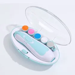 Ultimate Baby Care Electric Nail Trimmer & Manicure Tool Set (Blue)