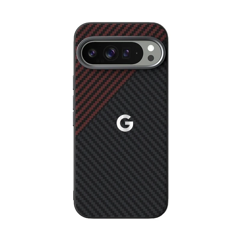 Kevlar Carbon Fiber Pattern Shockproof Wireless Charging Case
