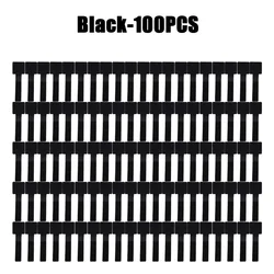 Reusable Velcro Cable Ties and Cord Organizer with Self - Adhesive Holder (Black - 100PCS)