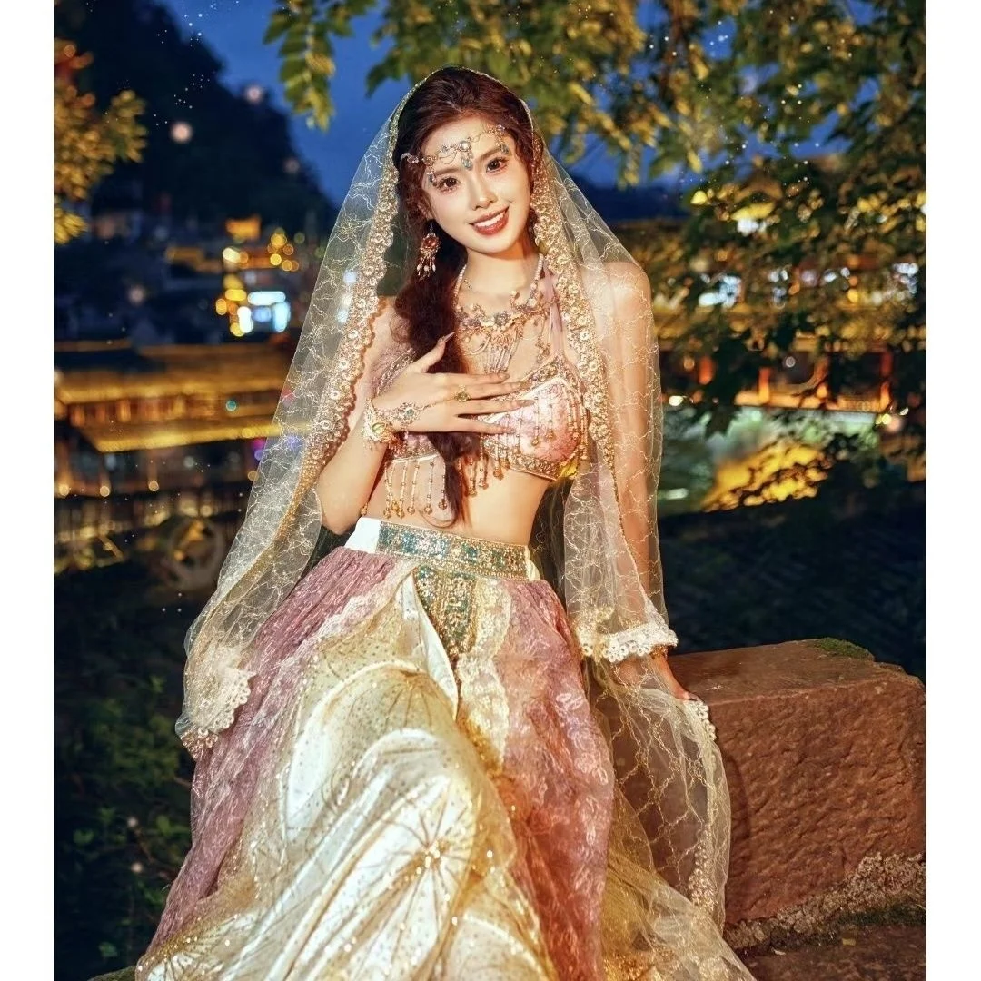 

Feitian Western Region Princess Dance Dress Exotic Style Photography Clothing Travel Photography Loulan Photography Dance Dress