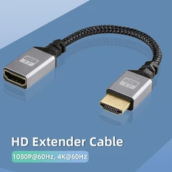 0.2M 4K HDMI-Compatible Male To Female Extension Cable HDMI-Compatible adapter Extender Wire Cord
