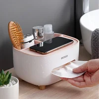 Paper Box Home Living Room Office Coffee Table Creative  Light Luxury Multi-function Remote Control Desktop Storage Tissue Box 2