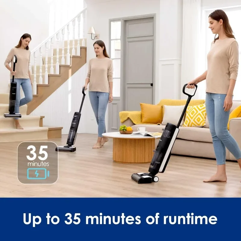 Tineco Floor ONE S3 Breeze Cordless Hardwood Floors Cleaner, Lightweight Wet Dry Vacuum Cleaners with Smart Control System 5
