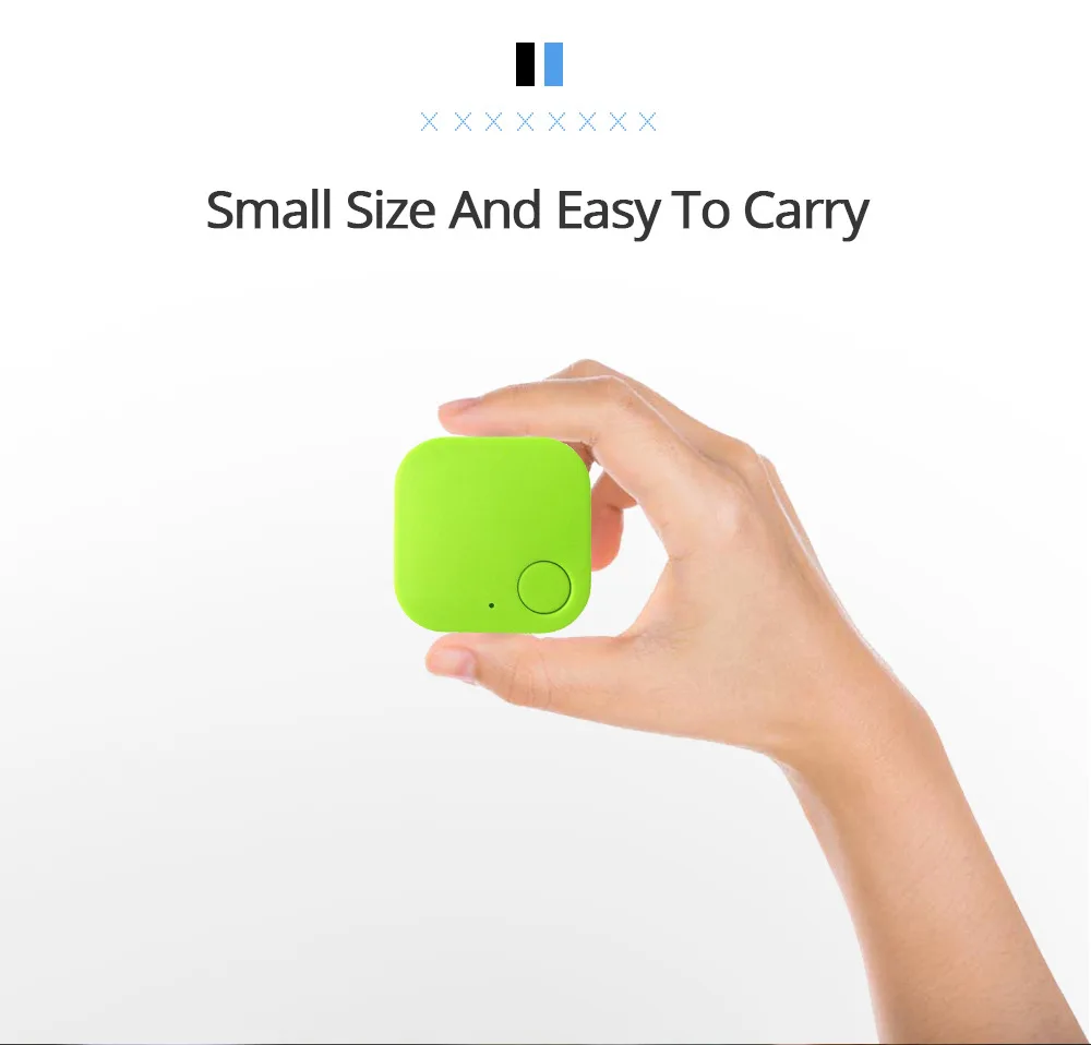 Mini GPS Tracker Bluetooth 5.0 Anti-Lost Device Square Cat Dog Pet Kids Bag Wallet Tracking for IOS/Android Smart Finder Locator