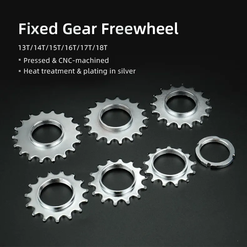 Fahrrad Fixed Gear 13T 14T 15T 16T 17T 18T Freilauf Zahnradnaben Verriegelung 1 Geschwindigkeit Fixie Fahrrad Gewinde Sicherungsringe – Detail 1