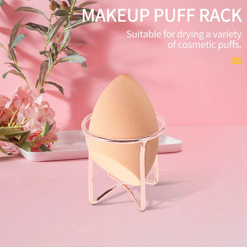 Makeup Puff Rack Sponge Holder Beauty Makeup Powder Puff Blender Storage Rack Sponge Drying Stand Holder 4