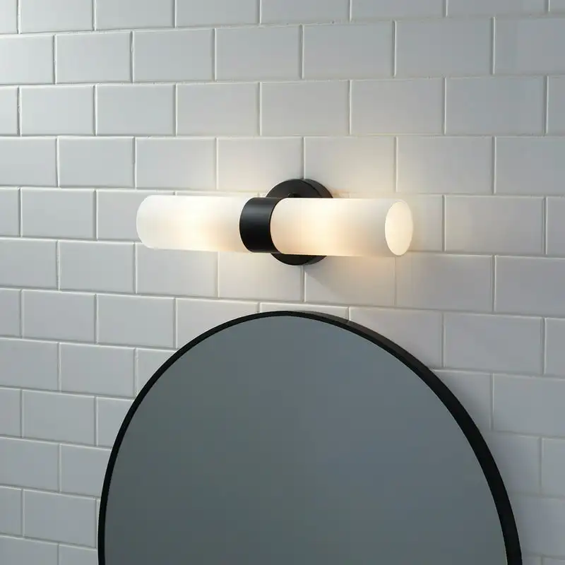 

Gardens 2-Light Vanity Light Fixture, Matte Black