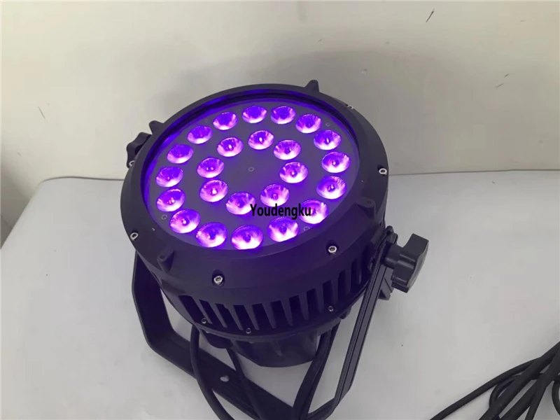 8 pieces night club outdoor lights waterproof par led dmx 24x18w rgbwa uv outdoo