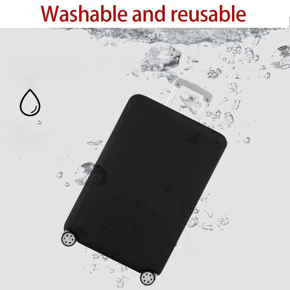 Travel Suitcase Elastic Cover Luggage Protective Cover for 18-28 Inch Trolley Case Dust Cover Golden Flower Series Accessories