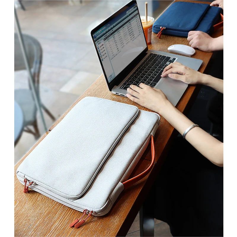 Borsa per laptop, custodia per Chromebook, borsa a mano per Lenovo Legion Go 15.6, Macbook 13, Acer Aspire 16, OnePlus Pad, Teclast, DOOGEE Mini PC - immagine 4