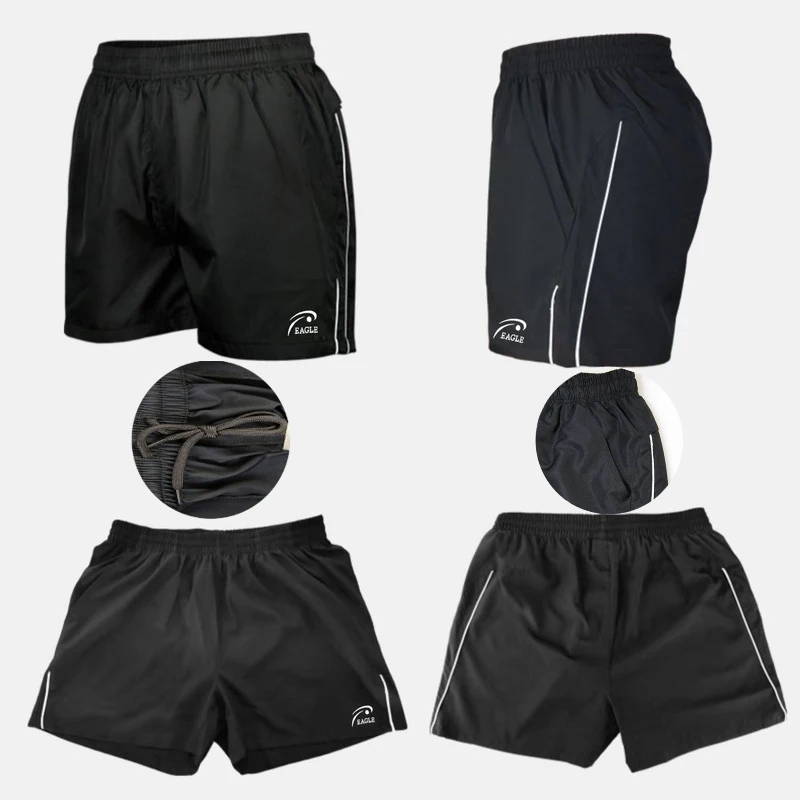 Quick-Dry Table Tennis Shorts for Men & Women Ping Pong Training Shorts with Drawstring Breathable High Elastic Sports