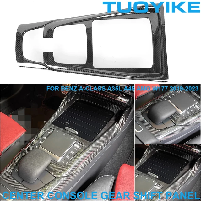 メルセデスベンツ用カーボンファイバーセンターコンソール,lhd,乾燥 