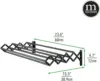 8 Bars for Hanging Garments - Mounted Organizer for Laundry/Utility Room, Bathroom, Garage, Bardo Collection, Black 3