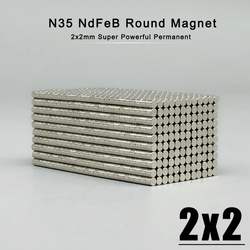 100 ~ 100 00Pcs 2x2 Kleine Runde Magnet 2*2mm Neodym