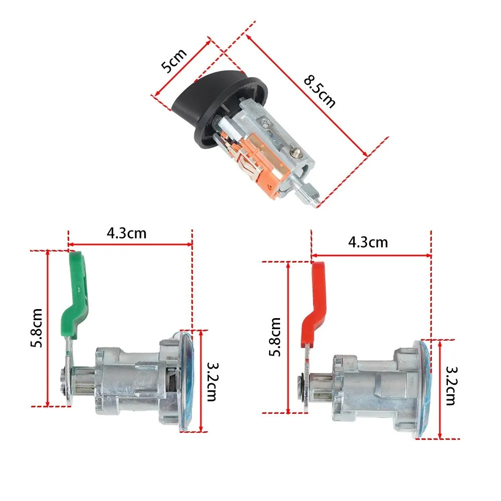 DL5886 703369 707624C Ignition Cylinder Door Lock For 1997-2020 Ford Ranger  Econoline Van E150 E250 E350 For Mazda 597638 LC6177 AliExpress