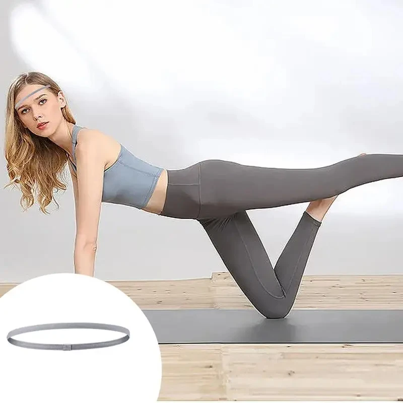 Candy Farbe Frauen Männer Yoga Haar Bands Sport Stirnband Mädchen Sport Anti-slip Schweißband Sport Gym Fußball Laufen Schweiß band – Detail 13