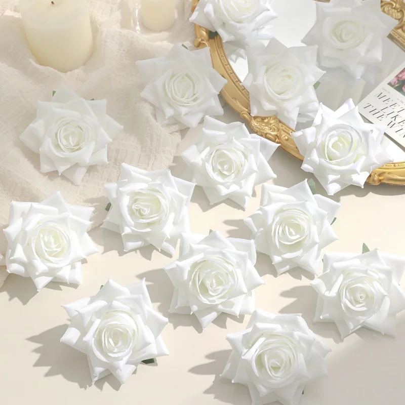 5/10 Stück Rose Künstliche Blumen 6 cm Gefälschte Blumen für Heimdekoration Hochzeitsdekoration Valentinstag Partyzubehör Geschenke Ornament