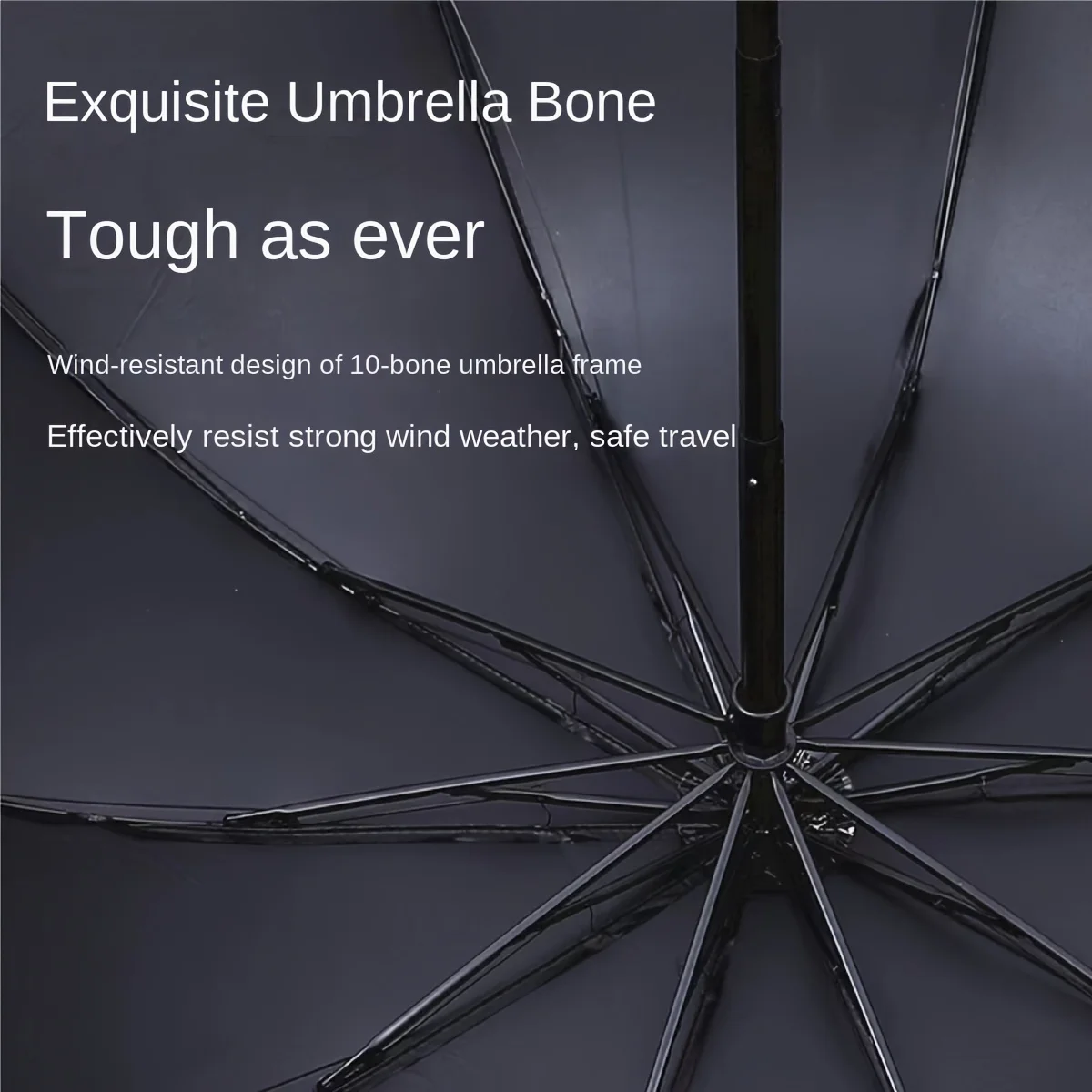 130cm Extra large triple fold rain and rain umbrella Effective protection Effective wind resistance UV resistance