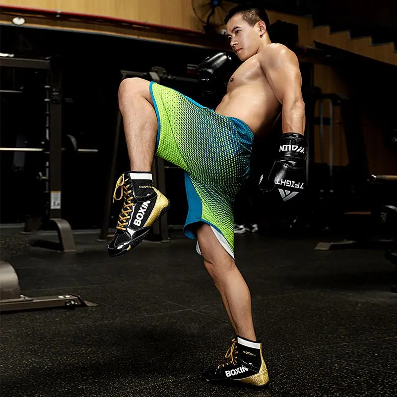 Fashion Brand Men's Wrestling Shoes Indoor Gym Wrestling Large Men's Boxer Fight Boots Boxing Sports Training Boots Shoes
