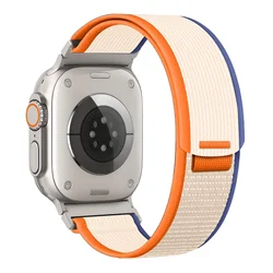 Durable Trail Loop Strap for Smartwatch - Versatile Sizes and Stylish Design (Orange Beige)