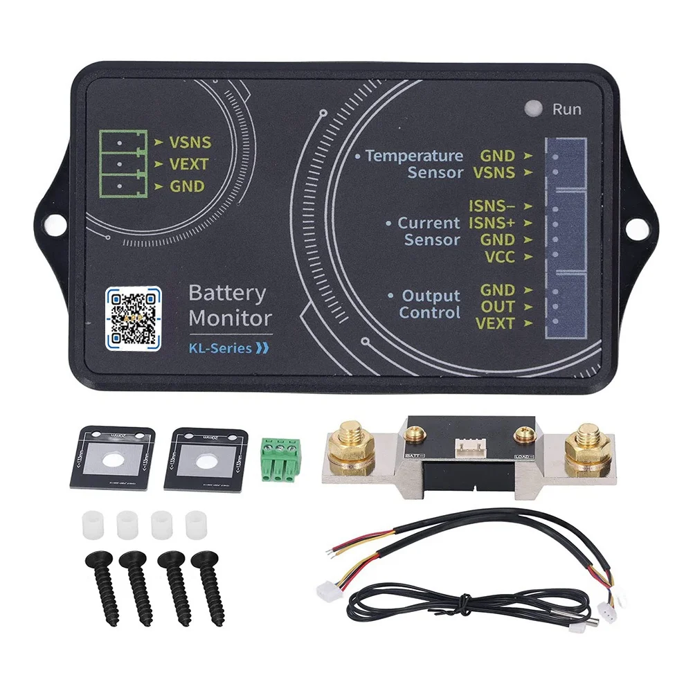 

Voltage Current Coulometer, Battery Monitor 400A Bluetooth 0‑120V RV Accessories KL140F for Electricity Detection