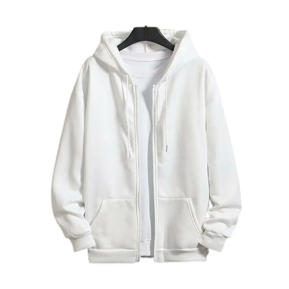 

Chic Winter Jacket Solid Color Thick Lady Jacket Pocket Zip Up Lady Jacket