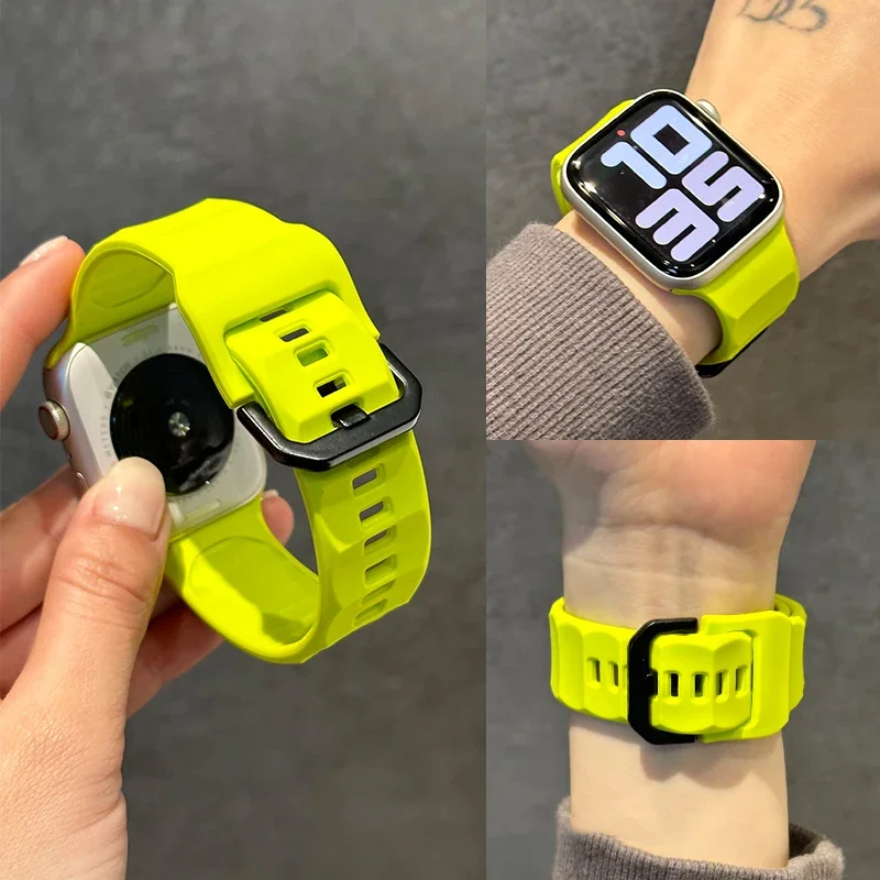 Sport Silicone Strap for Smartwatch - 49mm Flexible Watchband Bracelet