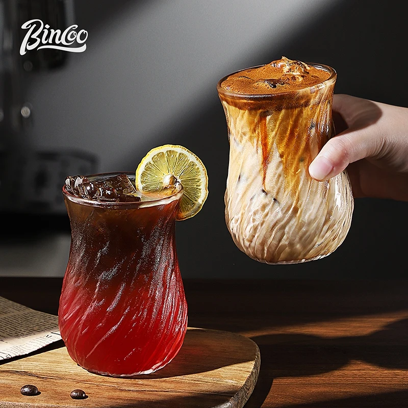 بينكو فنجان قهوة زجاجي مضلع