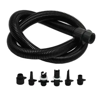 Inflatable Pump Extension Tube Inflatable Pump Air Hose Kit SUPs Inflation Tube With 6 Nozzles For Water Sports Pool Kayak Raft 3