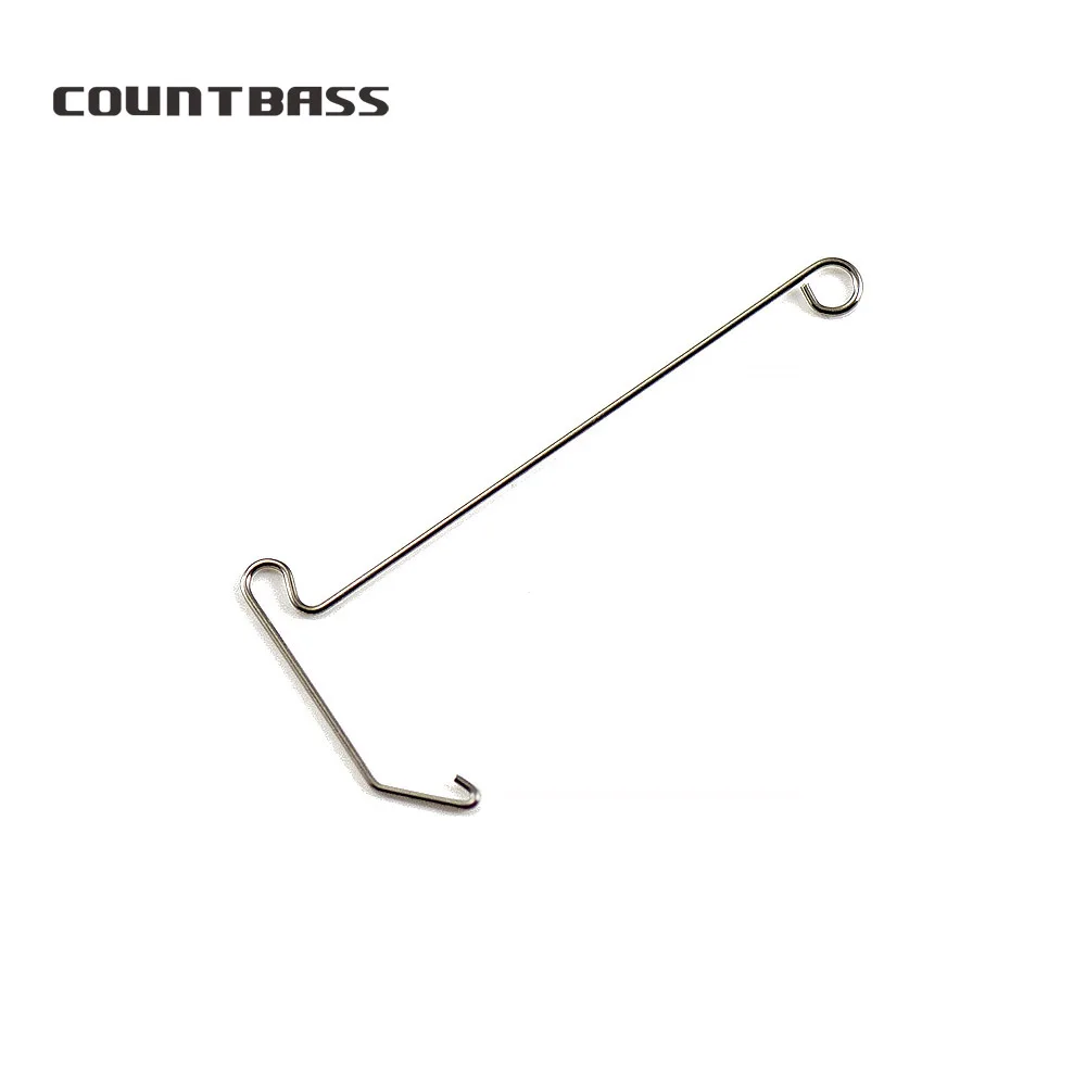 

COUNTBASS 50pcs Stainless Steel Wire Form For Wirebait Fishing Lures Spinnerbaits Components Accessories