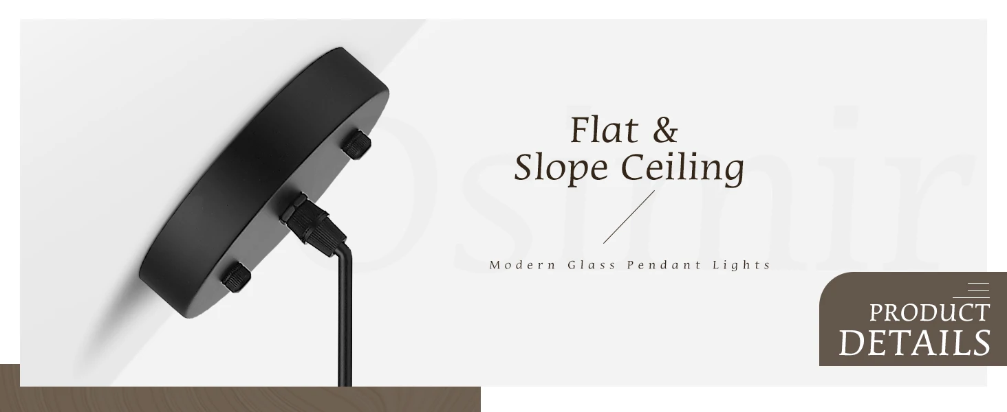 Description Picture 3 of item2 Pack Mini Glass Pendant Light for Kitchen, Cage Pendant Lighting in Black Finish with Clear Glass, Adjustable Length
